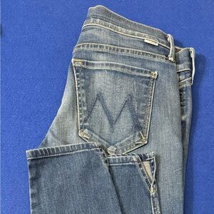 Mother The Vamp Spiked Heels To Tractor Wheels Jeans 26 Skinny Ankle Revolve